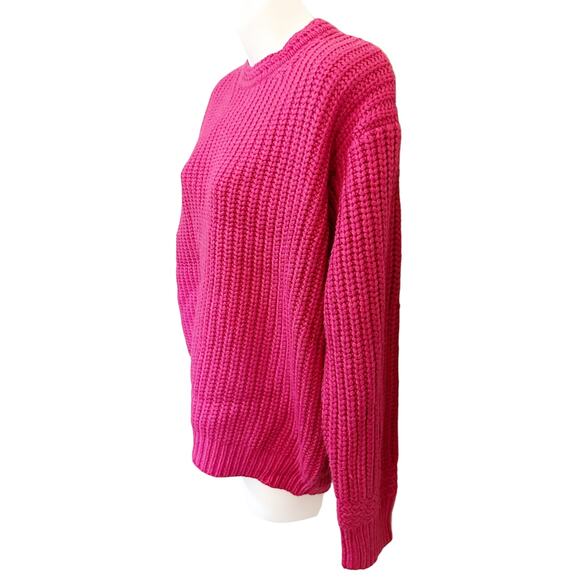 MARINE LAYER Oversized Crewneck Sweater Rose Violet Size Small New with tags - Picture 3 of 6